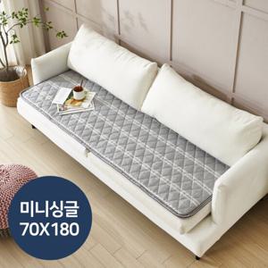 눕자 카본 탄소매트 전기요매트 그레이 미니싱글 70X180