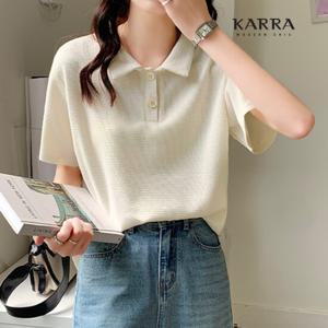 KARRA 캐주얼루즈핏티셔츠_A0683M