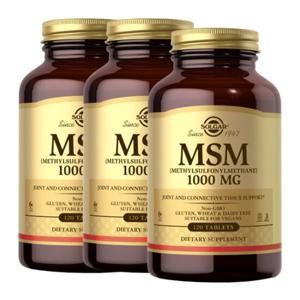 솔가 Solgar MSM 식이유황 1000mg 120정 X3
