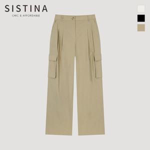 [SISTINA] 인기 코튼 투턱 카고 팬츠_AWWSLO21120