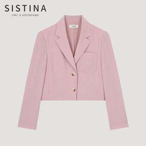 [SISTINA] 인기 투버튼 크롭 셋업 자켓_AWSJKO21040_PI