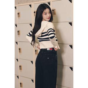 [타미진] 여성 클레어 하이 와이드핏 데님 장원영 팬츠 T32E6NEW35TWT1 SC