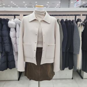 [온앤온]카라넥 양모 핸드메이드 숏코트njw4wha990