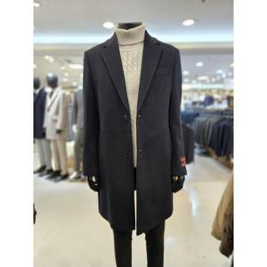 바쏘옴므 세이브존03 바쏘옴므 24F/W 네이비 캐시미어 블렌드 싱글 체스터코트 WSYAG4CA02ANYA
