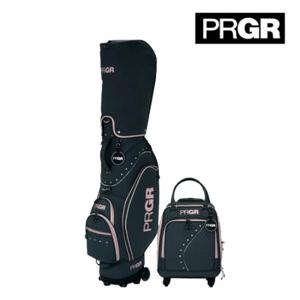 [프로기아]PRGR 프로기아 여성골프 그레이핑크 바퀴캐디백세트
