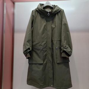 Latium HC06 H라인 허리 밑단 스트링 소매시보리 국내생산 야상사파리 롱집업 점퍼 T2513ct03K