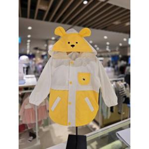 [블루독베이비] 25 SS(YE)도기컬러블럭레인점퍼(4531411007) 등원 돌 선물 바람막이여름 우비 비옷 (453141