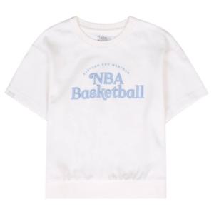 [NBA KIDS]NBA 여아 반팔크롭 맨투맨K252TS620P020
