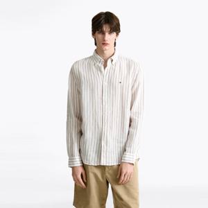 [공식][타미힐피거] [Regular fit] 스트라이프 린넨 셔츠 (T12F1WSH170MT10AA)