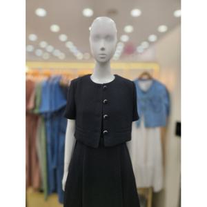 [플라스틱아일랜드]트위드 반팔 크롭자켓 PR2WJ903