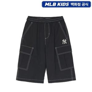 [MLB키즈]베이직 아웃도어 오버핏 카고 6부 팬츠 (7ASMB0453)