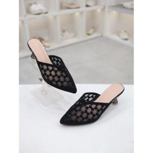 [코디엘루]망사 캐주얼 여성 미들힐 블로퍼 7cm CDSP500719