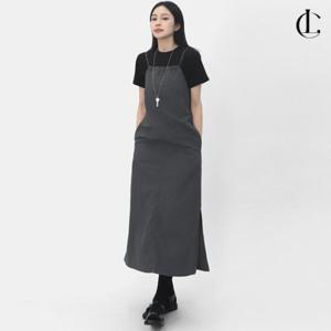 엘케이트 여자 바스락원피스 끈나시 뷔스티에 레이어드 롱 드레스 LNC007