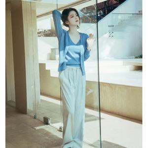 [지오다노]여 여름 레이온 나일론 스트링 와이드 팬츠 긴바지 415542