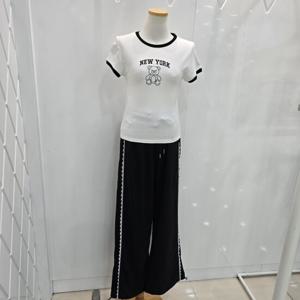[밸리걸]NEW YORK 곰돌이 반팔 티셔츠 (PL_WHITE) 912010