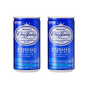 초정탄산수 플레인 190ml x 60캔(2박스) 탄산음료