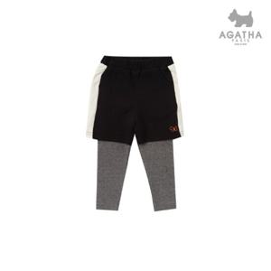 [아가타키즈]와끼배색5부레이어드팬츠(A9FT9P04_BK)
