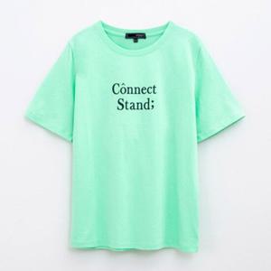 [HCONNECT] 여성 컬러플 레터링티셔츠(3022113109805_301)