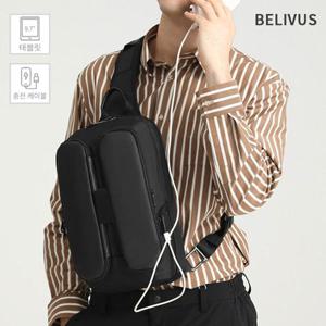 [빌리버스] 남자 슬링백 크로스백 웨이스트백 생활방수 데일리 여행 가방 BSZ488
