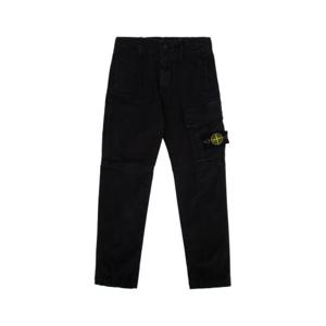 스톤아일랜드 키즈 키즈 블랙 Slim 카고 팬츠 811630215 V0129