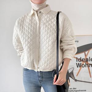 샵앤) 여성 카라 퀼팅 경량 패딩 점퍼N NYS-WJP-3987-아이보리
