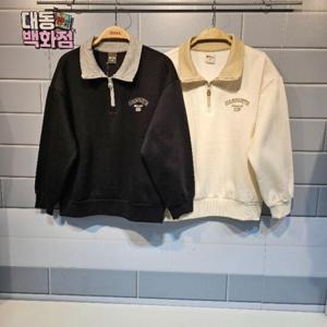 유솔대동백화점 DP01 쭈리기모 반넥맨투맨 ULMA24T05