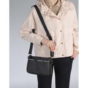 닥스 골프 여성 25SS 선물BEST 블랙 체크 경량 3-POCKET 크로스백 DNGF5E967BK