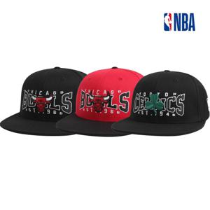 NBA 남성 어센틱 농구팀 아트웍 플렉스핏 밴딩 스냅백 모자 N255AP613P