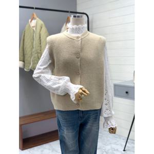 [애티쉬]데일리 골지 니트조끼 BNS1R790