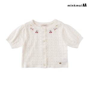 [밍크뮤]IV 쁘띠열매자수반소매가디건 35315-200-03 [백일/돌/출