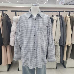 [온앤온]카라넥 루즈핏 체크셔츠 njw5s22601