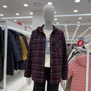 [올리비아로렌]VVBNL3F8281 -1체크후드셔츠
