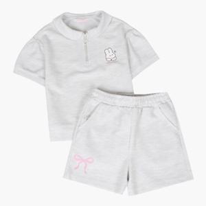 [로엠걸즈(아동)]반집업데일리티셔츠반바지상하세트RGSM2538C