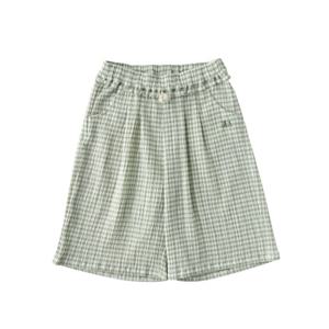 [밍크뮤](GN)쁘띠체크링클와이드팬츠  35315-410-01