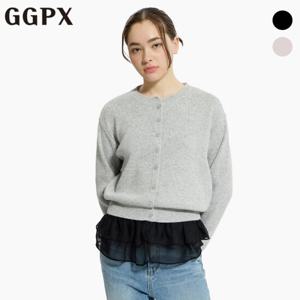 [지지피엑스]프릴 레이어드 슬리브리스 티셔츠 (GP2TS014F)