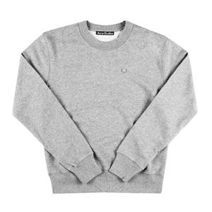 아크네스튜디오 CI0173 LIGHT GREY MELANGE (X92) 페이스 로고 패치 공용 맨투맨