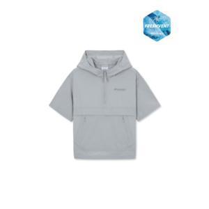 [디스커버리키즈US] (DKTR78053-GRL) 키즈 프레시벤트 경량 우븐 후드 트레이닝 반팔 아노락