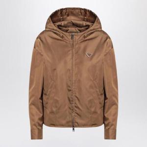PRADA Cork-coloured jacket in Re-Nylon 29Y246OOO1WQ8/Q_PRADA-F0594