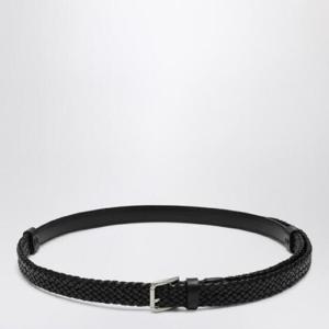DOLCE&GABBANA Black woven leather belt BC4924A9Q22/Q_DOLCE-8B956