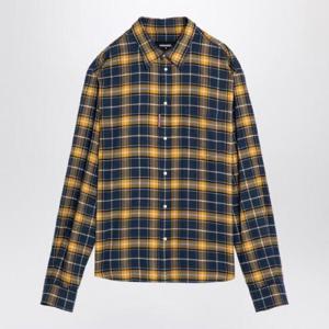 DSQUARED2 파란색/노란색 체크 무늬 셔츠 S71DM0739D35132/XH_DSQUA-002F