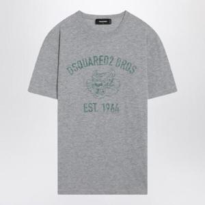 DSQUARED2 로고 프린트 그레이 멜란지 티셔츠 S74GD1381S22146/Q_DSQUA-857M