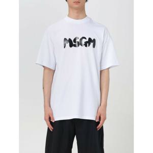 [MSGM] 남성 티셔츠 3840MM105257002 01 화이트 1 /6