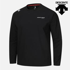 [데상트]데상트 러닝 에센셜 우븐맨투맨 SP123RWH21BLK0 긴팔티