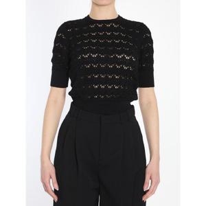 DOLCE&GABBANA 크로셰 크롭 티셔츠 FXX03TN0000