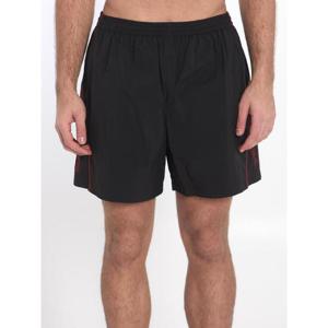 BALENCIAGA Bermuda shorts with red logo 8145681000