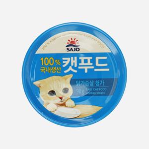 사조 캣푸드 로하이 닭가슴살 캔90g