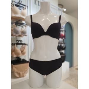 엘르이너웨어_EDWBR272BK EDWBP272BK 블랙 메쉬 브라팬티세트