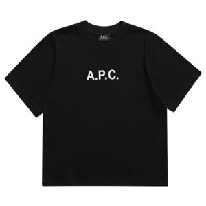 [아페쎄 APC] COGAF F26179 LZZ BLACK 여성 반팔티