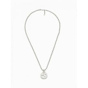 [GUCCI] 여성 목걸이 Interloking 인 실버 위드 GG 펜던트 앤 볼 체인 YBB479217001 /6