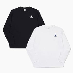 [르꼬끄 스포르티브]르꼬끄 공용 에센셜 레귤러핏 면 긴팔티셔츠 QP123LRL12